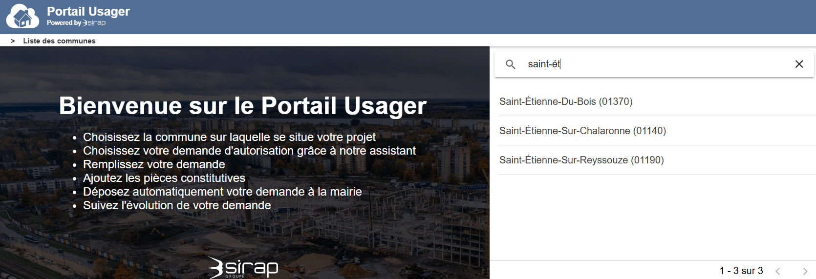 Portail usager